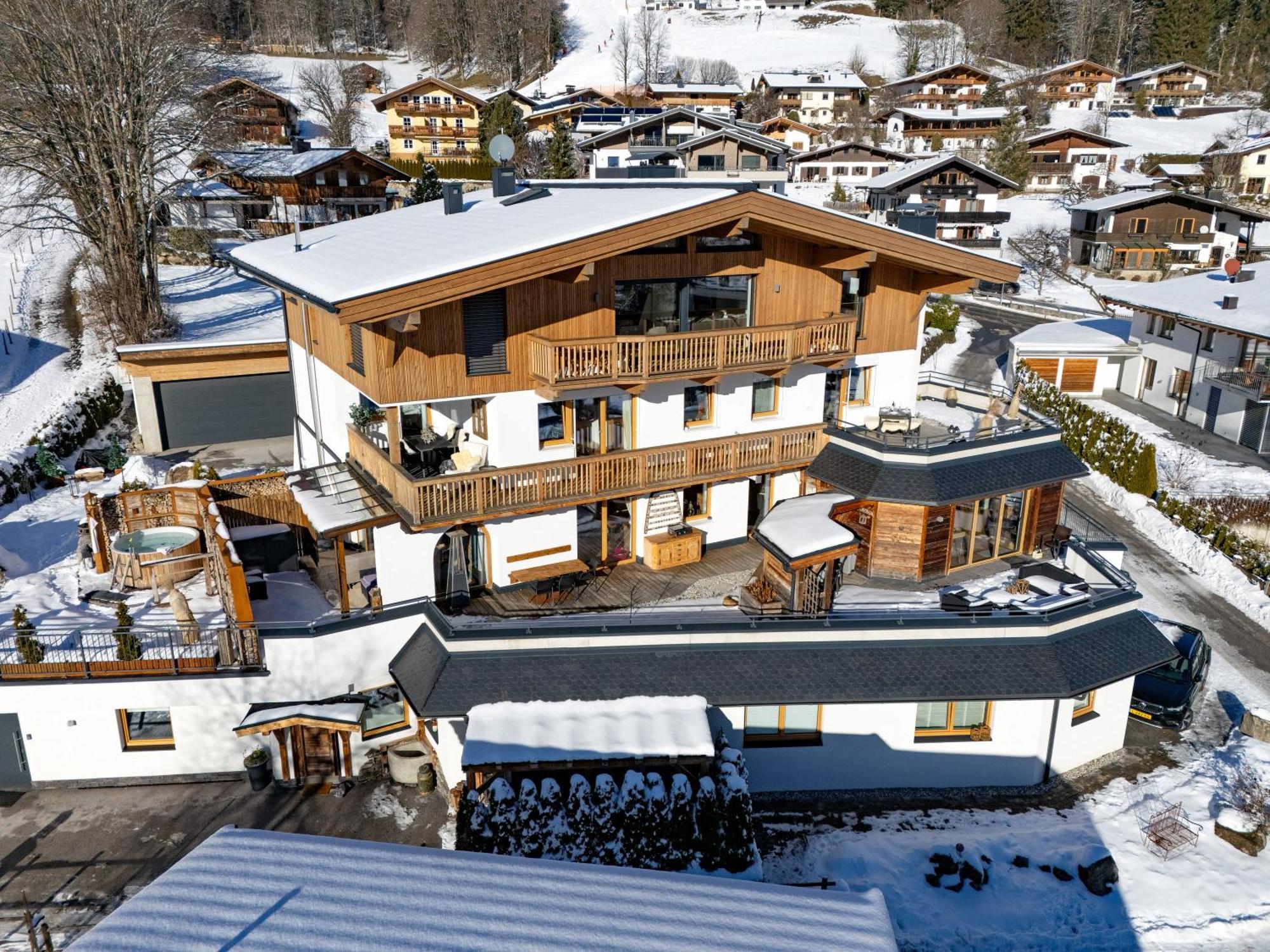 Luxus Ferienwohnung Almhuette Brixen im Thale Ngoại thất bức ảnh